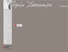 Tablet Screenshot of agnesdescamps.com